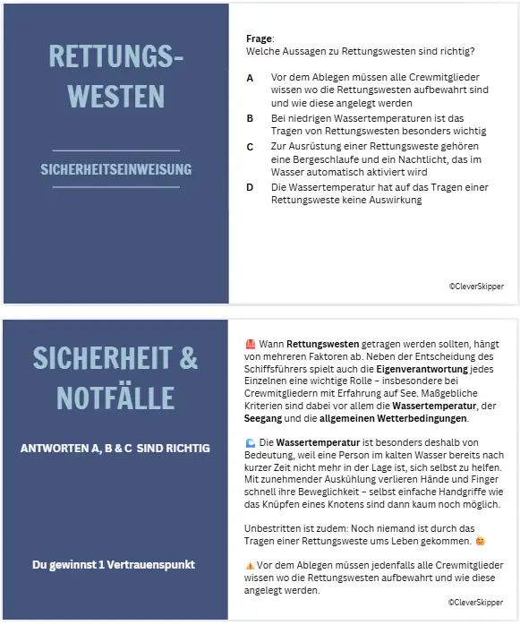 Rettungswesten